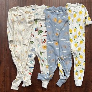 Bundle of Hanna Anderson zipper pajamas size 3t